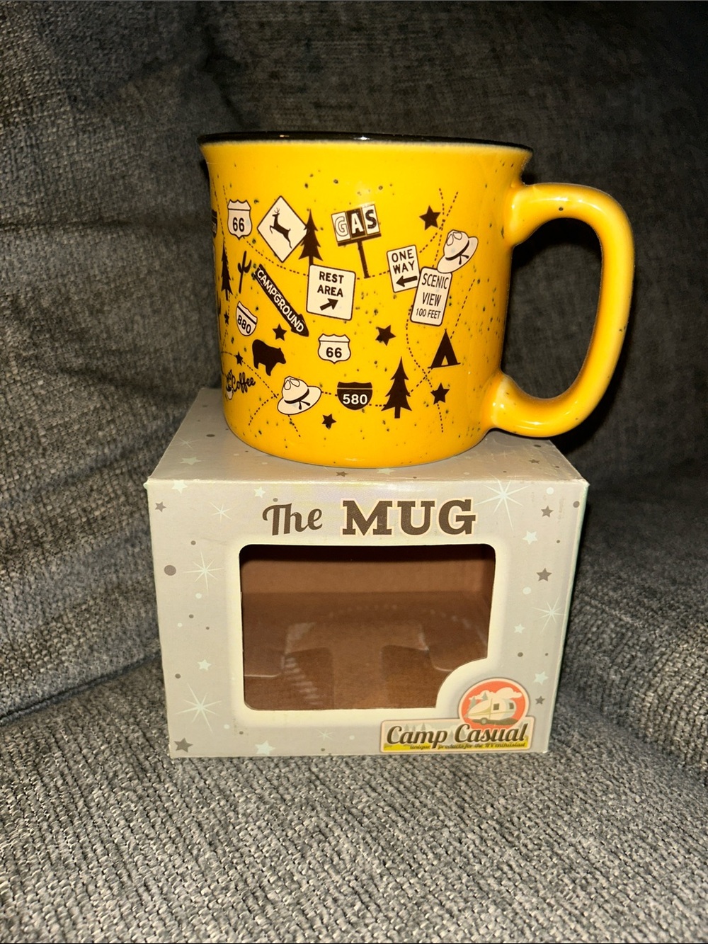 2 For $20 Or $13 Each Yellow Roadsign Ceramic Mug